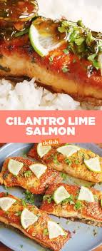 Cilantro Lime Salmon With A Sauce Too Good To Be True Recipe Lime Salmon Recipes Recipes Cilantro Lime Salmon