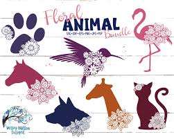 Download Floral Animal Svg Bundle Paw Print Flamingo Cat Giraffe Etsy In 2021 Cricut Animals Animal Cutouts Cricut Free
