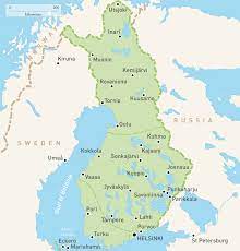 Map of finland, satellite view. About Finland Stephen Sonia Wallace