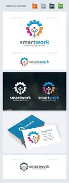 Smart Work Logo Template Logo Templates Logo Design Template Templates