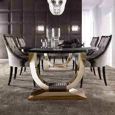 A rich plum shade is integrated in the dining area, complementing and contrasting with the neutral interior, while trendy finishes exudes class suroound this dining. 40 Ripping Luxury Dining Room Design Ideas Luxuryrooms Diningroomdesign Diningroomdecoratingideas Luxury Dining Room Luxury Dining Luxury Dining Room Tables