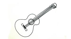 How To Draw An Acoustic Guitar My How To Draw