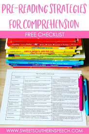 Pre Reading Strategies For Comprehension Sweet Southern Speech Pre Reading Strategies Improve Reading Comprehension Reading Strategies