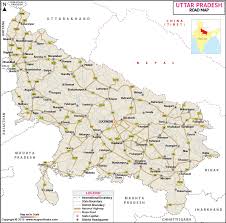Uttar Pradesh Road Map