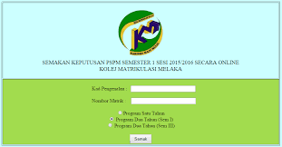 Aplikasi semakan online semakan program ke matrikulasi boleh dibuat pada 25 april 2013 mulai jam 4.00 petang. Semakan Matrikulasi 2015 16 Online Rass Naa