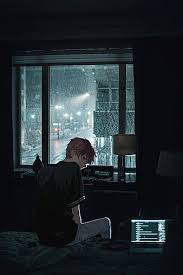 Hd wallpaper aesthetic anime art pink kawaii kiss love. Sad Anime Boy Aesthetic Rain Depressed Anime Boys Window Lonely Hd Mobile Wallpaper Peakpx