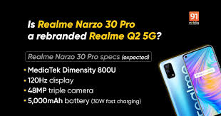 The launch event is scheduled for 12 pm. Realme Narzo 30 Pro 5g Specs Will Be Similar To Realme Q2 5g