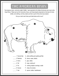 Discover The Ways Native Americans Used The Bison For Food Clothing And Shelter Native Americans Activities Labeling Activities Social Studies Worksheets