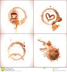 Vector A Pintura Do Cafe Mancha Espirra E Cervos Ilustracao Do Vetor Ilustracao De Cafeteria Projeto 109734806