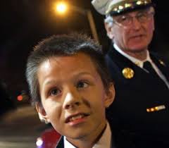 Young admirer defies father to attend Worcester firefighter's wake