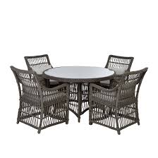 Black rattan garden furniture : Caravella Rattan Effect 4 Seater Dining Set Rooms Diy At B Q Outdoor Furniture Sets Dining Set Seater