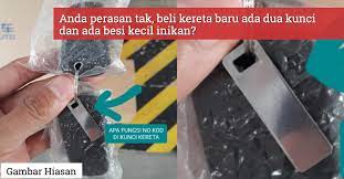 Sy survey dpat harga rm700 huhuhu. Mungkin Ramai Yang Belum Tahu Ini Rupanya Fungsi Kepingan Besi Pada Kunci Kereta Baru