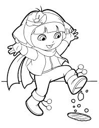 Currently, i advise dora winter coloring pages for you, this article is similar with teenage mutant ninja turtles valentine coloring pages. Online Coloring Pages Winter Coloring Page Dasha Winter Cartoon Character