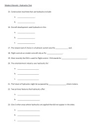 Solved Modern Marvels Hydraulics Test 15 Construction Chegg Com