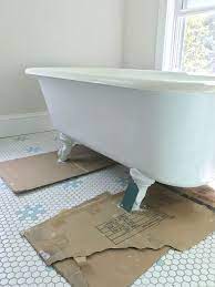 How often should you wax a cast iron tub? How To Refinish A Nasty Old Clawfoot Tub