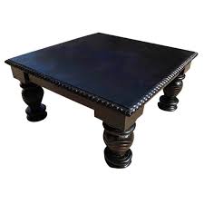Enhance the functional appeal of your living room with the modrest makai modern walnut & black square coffee table featuring a walnut veneer & black high gloss finish. Mango Wood Hand Carved Black Square Coffee Table