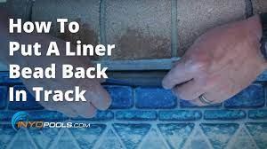 Video demonstrating the best way to install a swimming pool liner back into its track. How To Put A Liner Bead Back In Track Youtube
