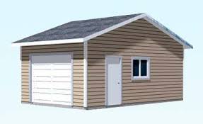The prestige bears paw™ shed has a classic reverse gable for a distinguished appearance. 1 Car Reverse Gable Garage Plan And Blueprint 336 11 14 X24