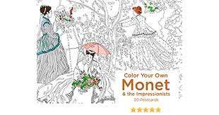If you're an adult colorer looking for some advanced templates to challenge you, then break out the colored pencils because here are 25 free printable coloring pages for adults! Amazon Com Color Your Own Monet And The Impressionists 20 Postcards 9780062571892 Helmut Lingen Verlag Books