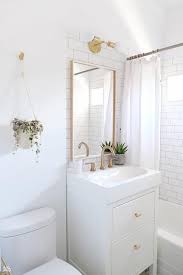 Budget Upgrades To A Builder Basic Bathroom Small White Bathrooms House Bathroom Designs Tiny House Bathroom