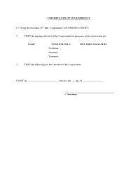 You will probably be transferred to elaine. Free Printable Certificate Of Incumbency Sample Form