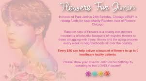 A decade ago, random acts of flowers (raf) made its first official delivery. Flowers For Jimin Birthday Project 2020 Flowers4jimin Twitter
