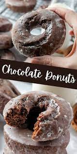 Chocolate Donuts Bakerish Recipe Fun Baking Recipes Chocolate Donuts Recipe Chocolate Donuts Baked
