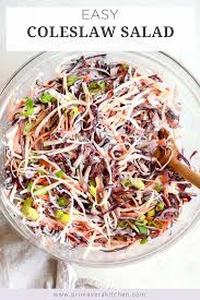 Easy Coleslaw Salad Recipe Quick To Make And Healthy Easy Coleslaw Coleslaw Recipe Easy Salad Recipes