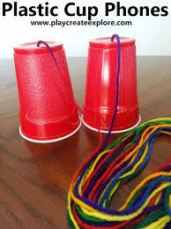 The new da vinci kids app is here! Play Create Explore Plastic Cup Phones An Oldie But A Goodie Cup Phones Plastic Cup Crafts Solo Cup Crafts