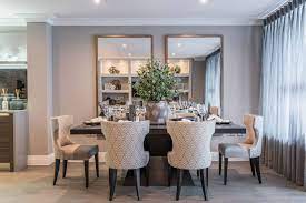 Elegant Interior Design Of An Apartment In Surrey Uk Luxury Dining Room Decor Dining Room Design Dining Room Contemporary