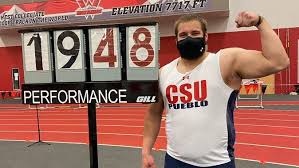 Shot put world record holder 22.82i 2016 olympic gold medalist and olympic record holder. Nate Miller Sets Csu Pueblo Track And Field Shot Put Record