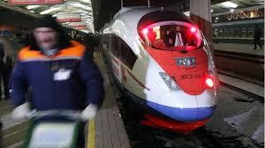 Sapsan is russian for the peregrine falcon, the fastest bird in the falcon family, so it was an appropriate name for this new train, which can reach speeds of up to 250 kmph. Russian Bullet Train Whirrs Past Bleak Lives Bbc News