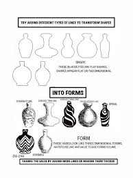 The Helpful Art Teacher Line Shape Form Movement Texture And Space Art Worksheets Basic Drawing Art Sub Lessons