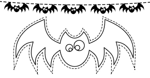 Dibujo Murcielago Para Recortar Halloween Halloween Para Colorear Guirnaldas De Halloween Siluetas De Halloween