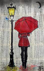 This print can bring a dose of color and allure loui jover, based in australia, claims their father as the main inspiration behind their creative expression. Weather Or Not By Loui Jover Painting Art Projects Canvas Art Painting Umbrella Art