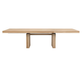 + all extension panels are hidden inside the table. Oak Double Extendable Dining Table 200 300x100x76 Cm Soul Tables