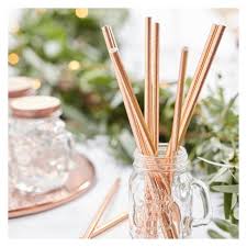The rose gold straws all have gold tips which protect the edges from damage so that they can be carried and enjoyed for years and years. 25ct Paper Straws Beautiful Botanics Rose Gold Target