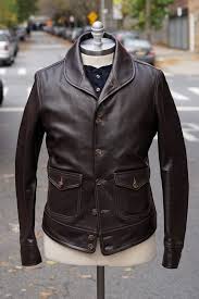 Epaulet X Thedi Leathers Shawl Collar Horsehide Bomber Leather Jacket Style Leather Jacket Mens Leather Coats