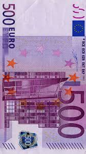 500 Euro Money Template Money Bill Banknotes Money