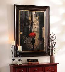 Red Rain Framed Art Print Kirklands Home Decor Home Wall Decor Home Wall Art