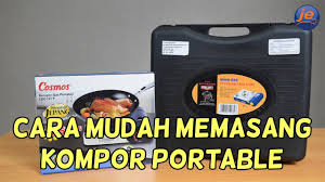 Sangat aman digunakan karena dilengkapi sistem yang dapat memutuskan aliran gas secara otomatis apabila tekanan di dalam tabung terlalu besar. Cara Mudah Memasang Kompor Portable W2s Dan Cgc121p Cosmos Jualelektronik Com Youtube