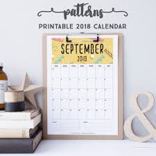 2019 Printable Calendar Patterns Calendar Printables Calendar Planner Design