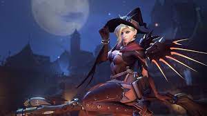 Artstation Overwatch Halloween Skins And Props Renaud Galand Witch Mercy Witch Illustration Mercy Overwatch