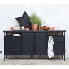 Industrie Sideboard Dansk 175 Cm Metall Schwarz Kommode Kommode Schwarz Haus Deko Sideboard Metall