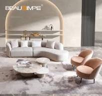 China Sofás de couro de luxo moderno italiano Fabricantes