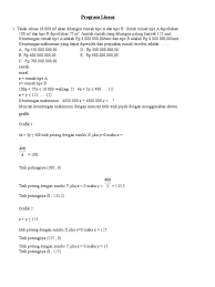 Check spelling or type a new query. Contoh Soal Dan Pembahasan Program Linier Matematika Sma