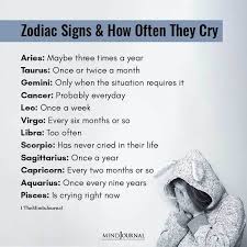 For the same reason, the moon also governs their mood. Zodiac Signs And How Often They Cry