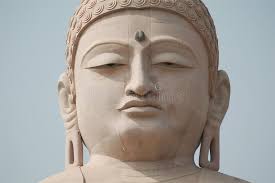 Giant Stone Great Buddha Statue at Bodh Gaya India Editorial Photography