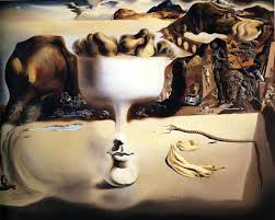 явление лица и вазы с фруктами на берегу моря Salvador Dali Raboty Kartiny Dali Salvador Dali Salvador