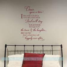 Small bedroom makeover | minimalist room tour. Bedroom Wall Decals Quotes Happily Ever After Vinyl Lettering Stickers Wall Quotes Decals Bedroom Wall Decals For Bedroom Wall Decals
